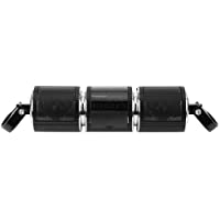 Altavoces de Audio con Manillar de Motocicleta Bluetooth Barra de Sonido Resistente al Agua Tarjeta MP3 USB-TF(Negro)